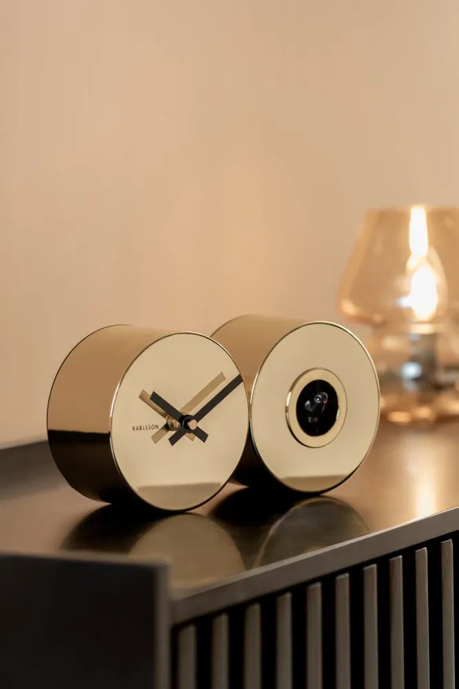 Karlsson vægur Duo Cuckoo - Forgyldt - FAA Compliant