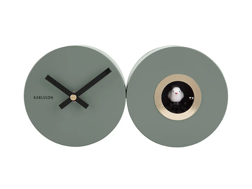 Karlsson vægur Duo Cuckoo - Jungle grøn - 8.33 kHz Spacing