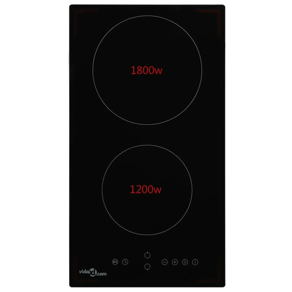 Keramisk Kogeplade Med 2 Brændere Touch Control 59