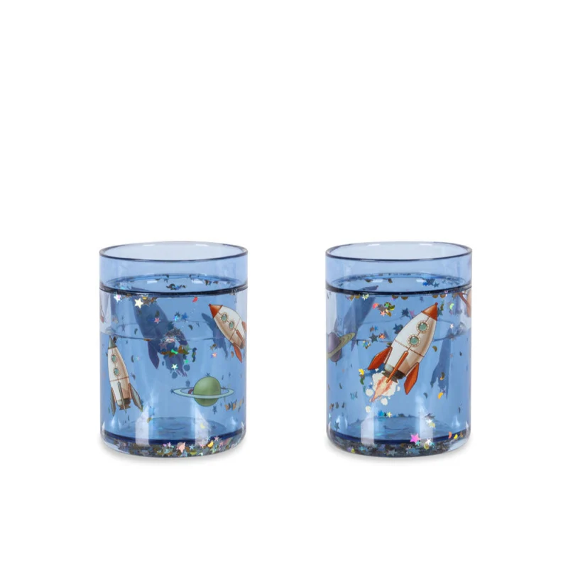 Konges Sløjd Glitter kopper 2-pak - Outer space
