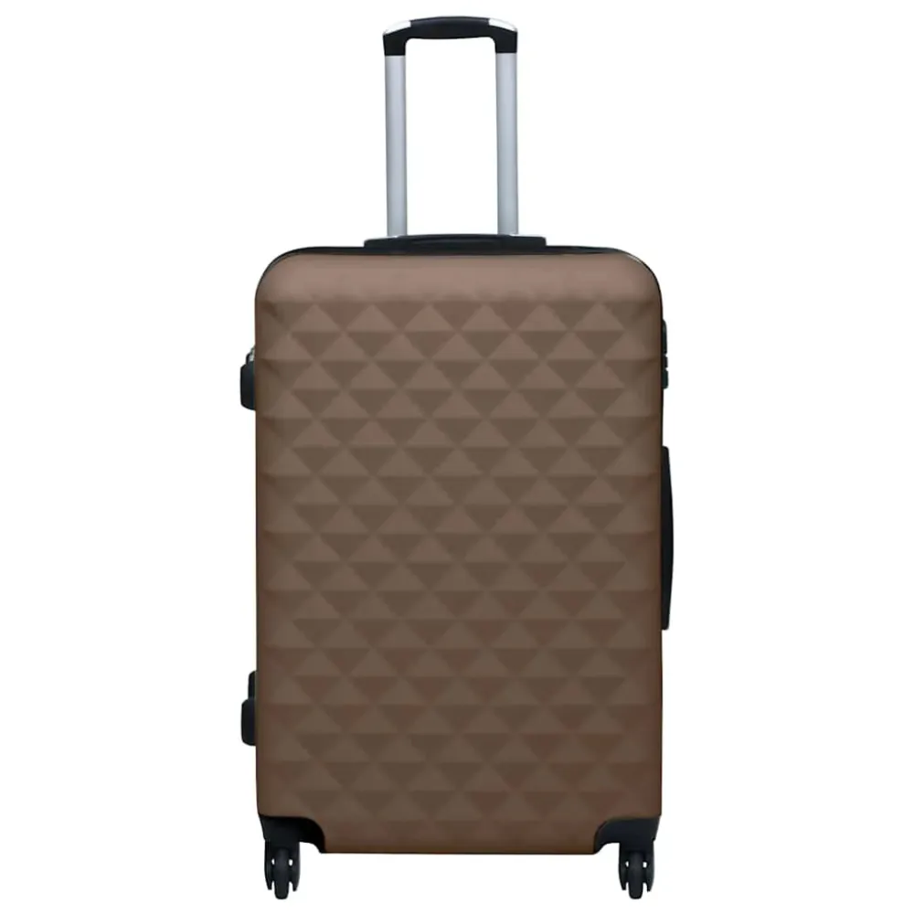 kuffertsæt 2 stk. hardcase ABS brun