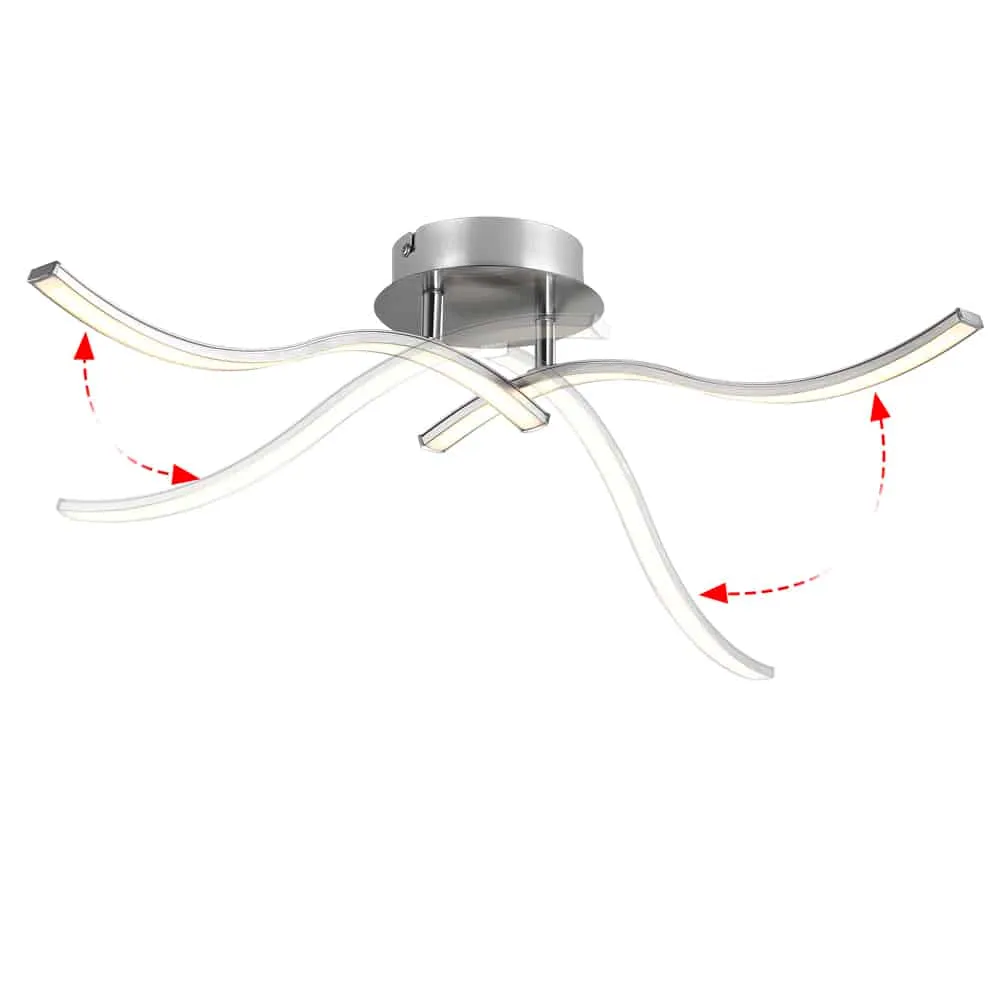 LED loftslampe Ny bolge med 2 pærer