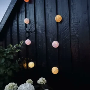 LED Lyskæde med solceller - PASTEL Mix 2
