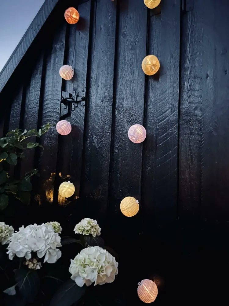 LED Lyskæde med solceller - PASTEL Mix 2