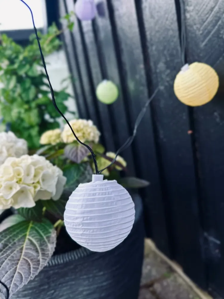 LED Lyskæde med solceller - PASTEL Mix 2