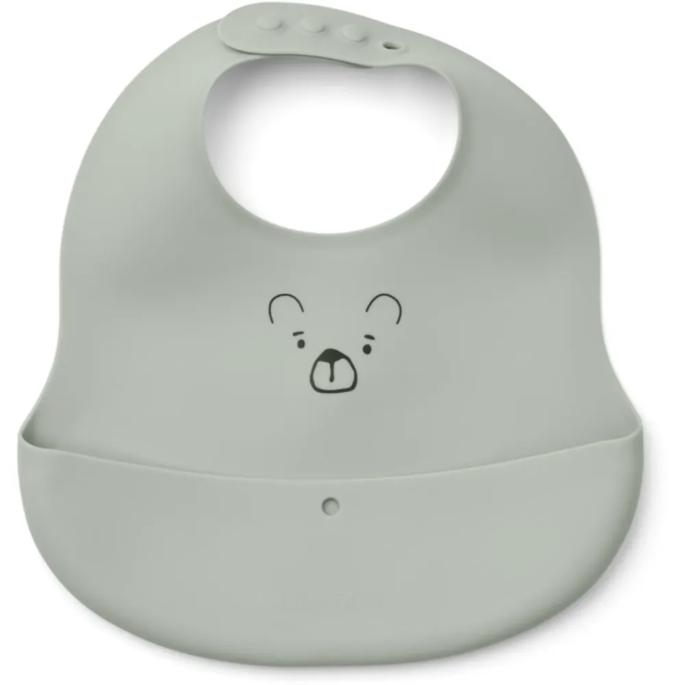 LIEWOOD Mr Bear Dove Blue / Whale Blue Ember Imprinted Hagesmæk 2-pack