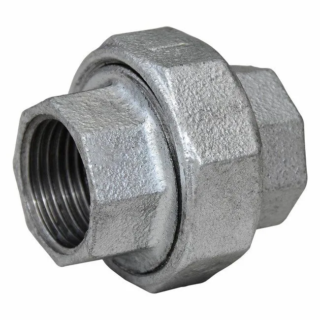 2" lige dobbeltnippel med gevind, galvaniseret from USA