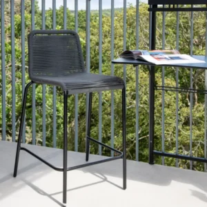 Lindos Barstol 2 stk Mørk Grå Aviation Gray