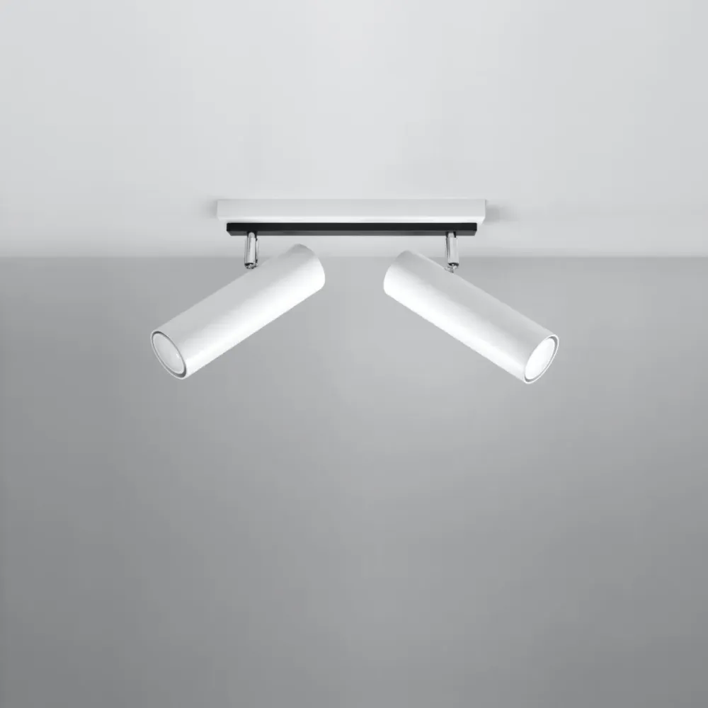 Loftlampe DIREZIONE 2 - 8.33 kHz Spacing Hvid