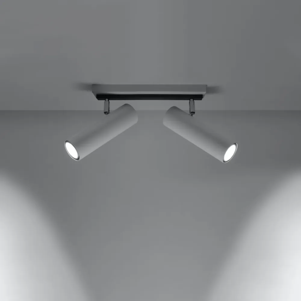 Loftlampe DIREZIONE 2 - 8.33 kHz Spacing Hvid