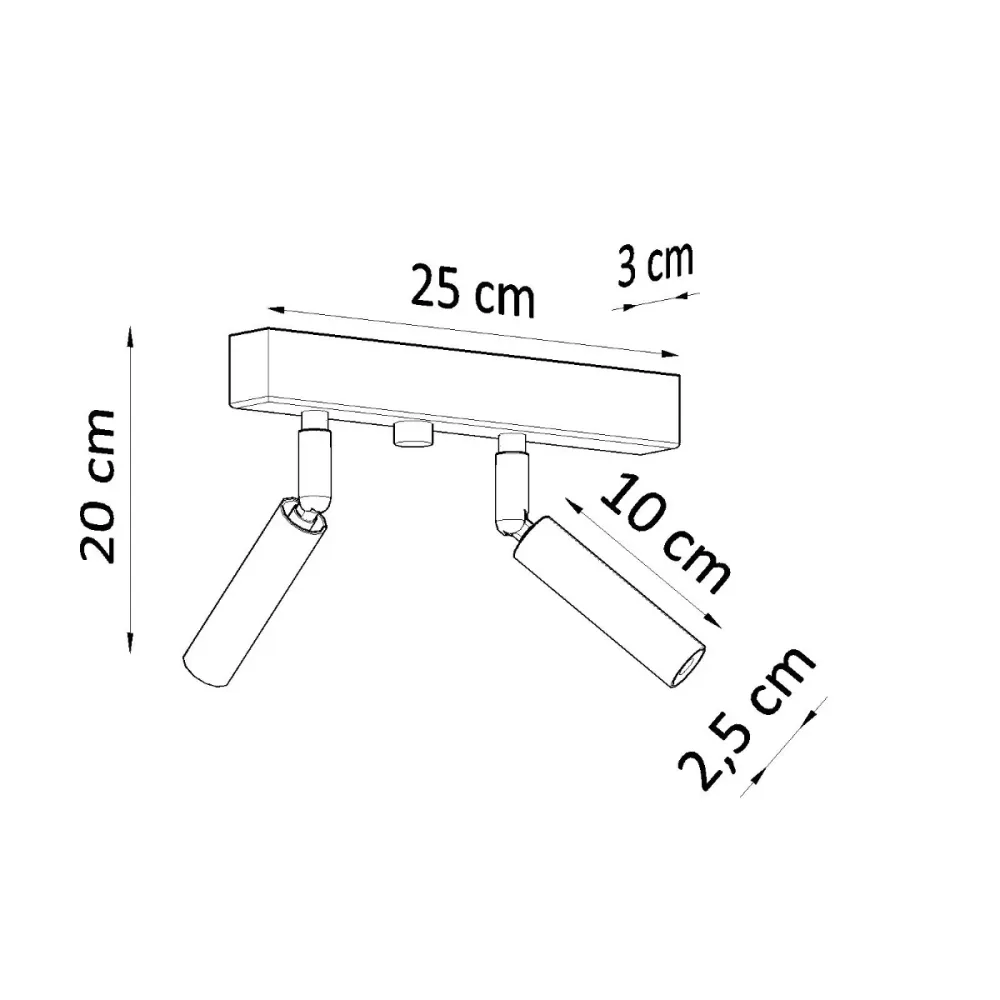 Loftlampe EYETECH 2 Garmin | Bose | Jeppesen Hvid