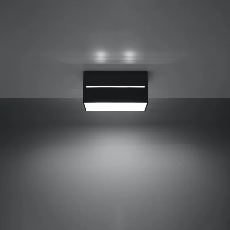 Loftslampe LOBO 2 ebony Yoke Mount