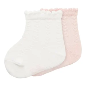 Name It Ditta 2 pack strømper - Bright White/Ballerina