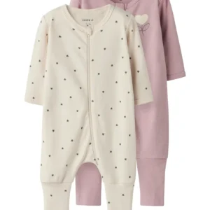 Name It Nightsuit 2 pak Heart - Summer Sand 50