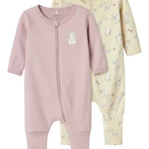 Name It Nightsuit 2 pak Rabbit - Summer Sand 50