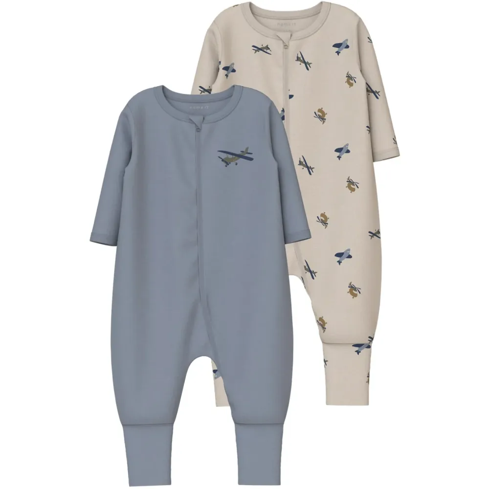 Name It Peyote Nbmnightsuit 2P Zip Ff Airplane Noos 50