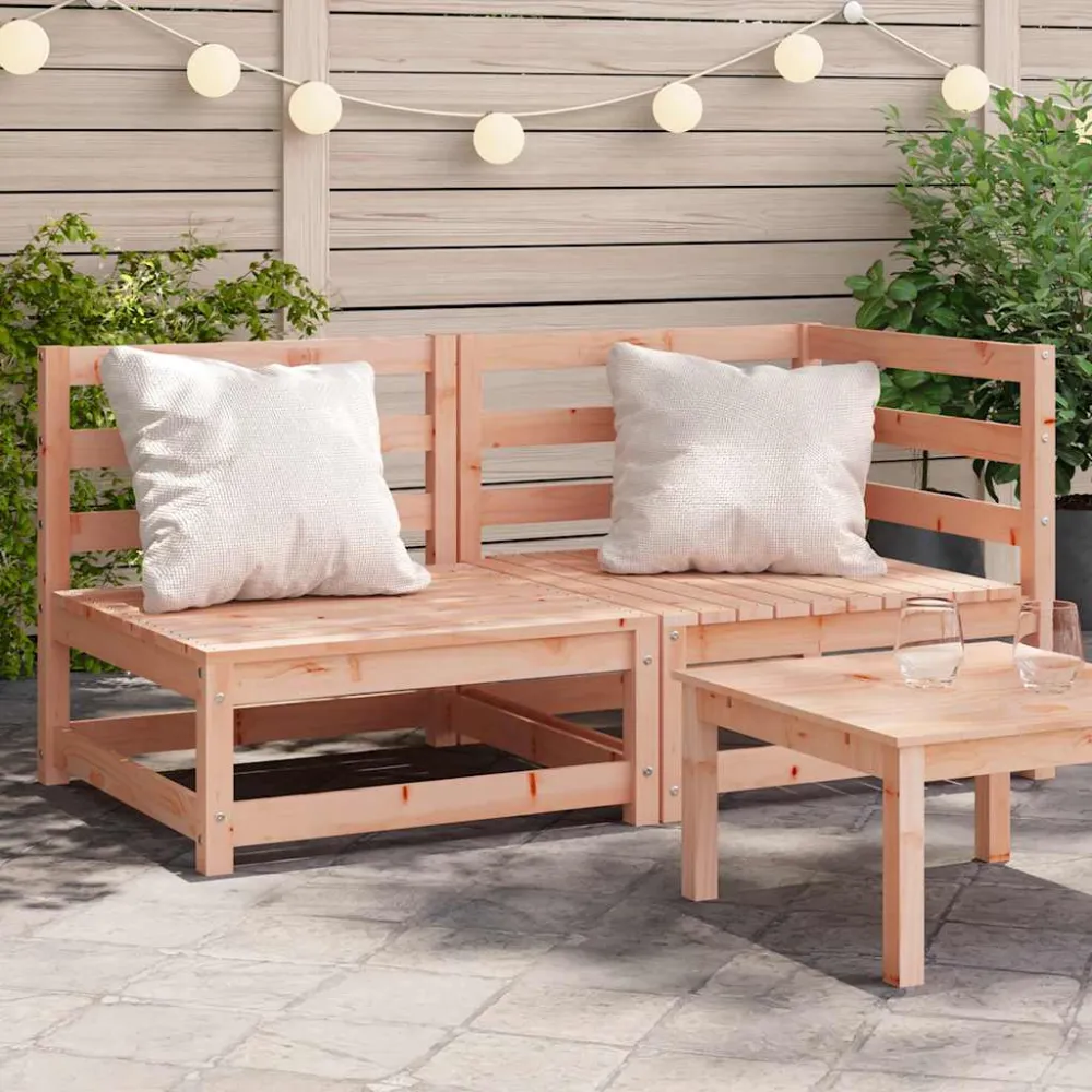 Panelmontering 2-personers havesofa massivt douglasgran