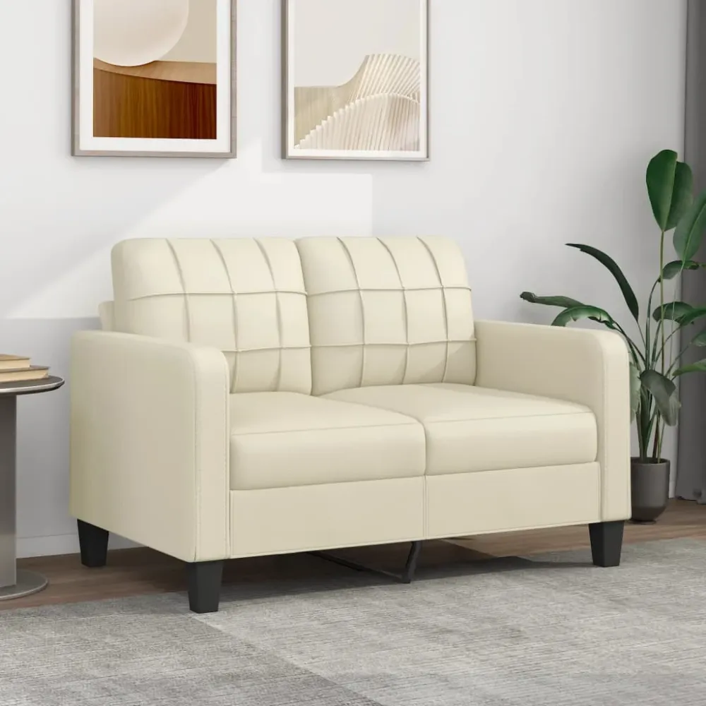 Panelmontering 2-Personers Sofa Kunstlæder Farvet 60