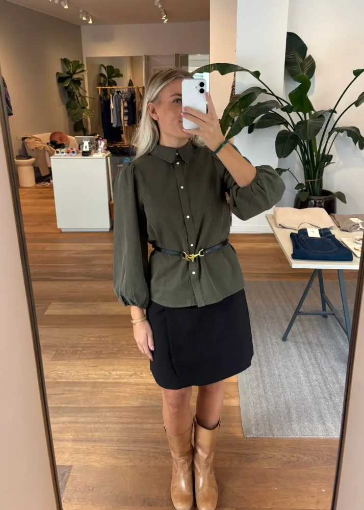 Part Two EirikaPW Skirt Black Aviation Gray 34