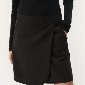 Part Two EirikaPW Skirt Black Aviation Gray 34