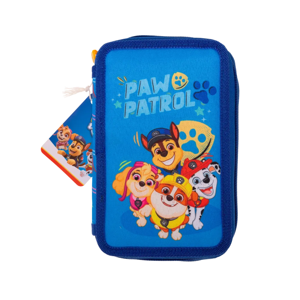 Paw Patrol dobbeltdækker penalhus med fyld