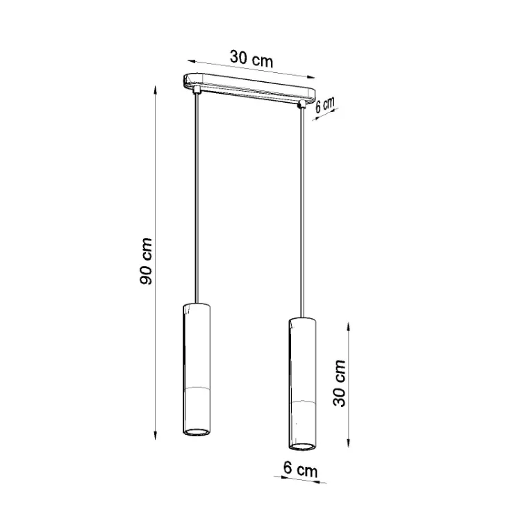 Pendel lampe PABLO 2 midnight