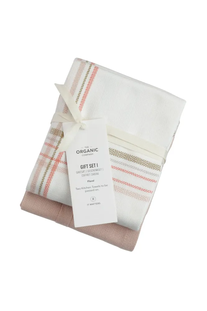 Pesticidfri Company 2 Økologiske Viskestykker - Floral check