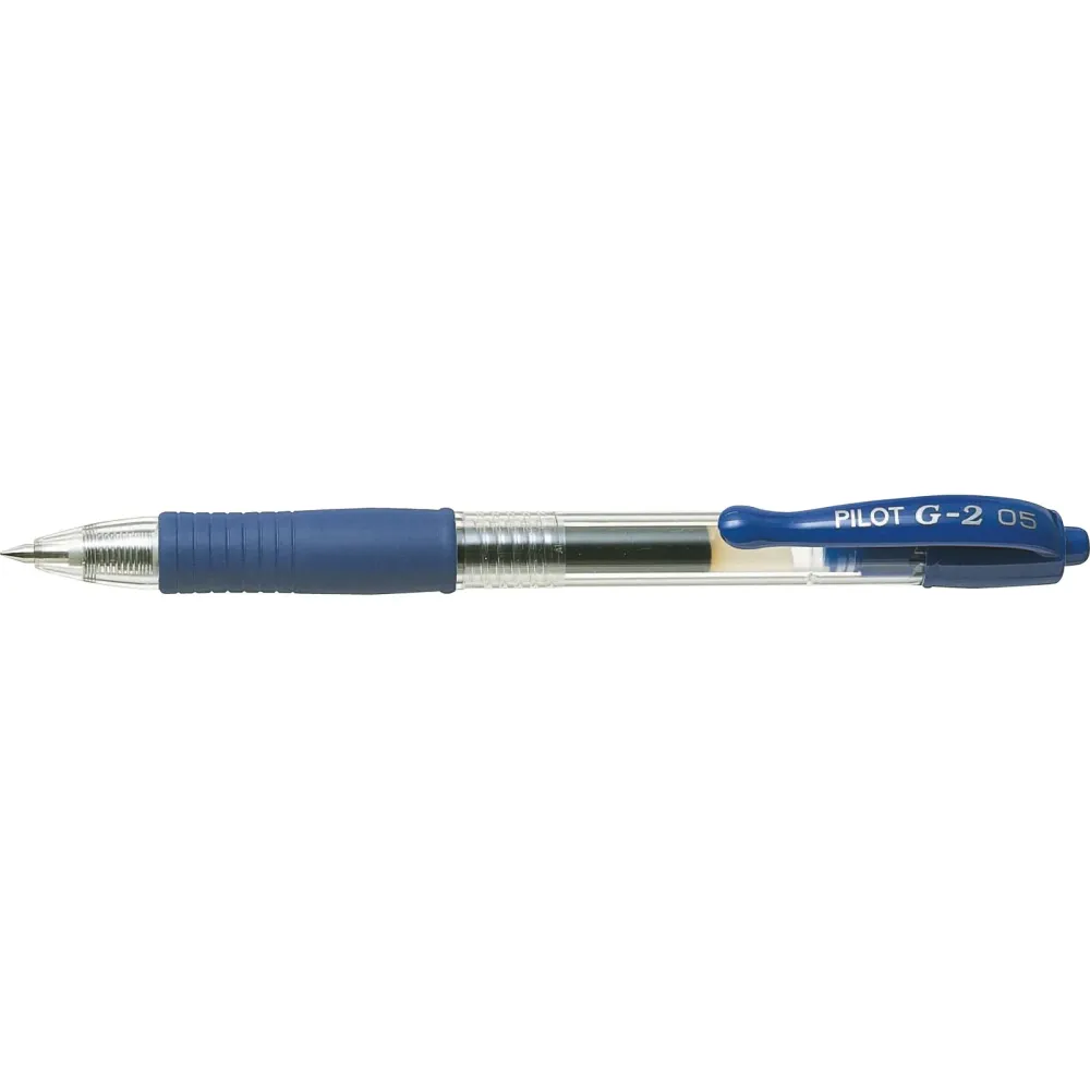 Pilot G2 gelpen med 0,5 mm spids i skrivefarven blå