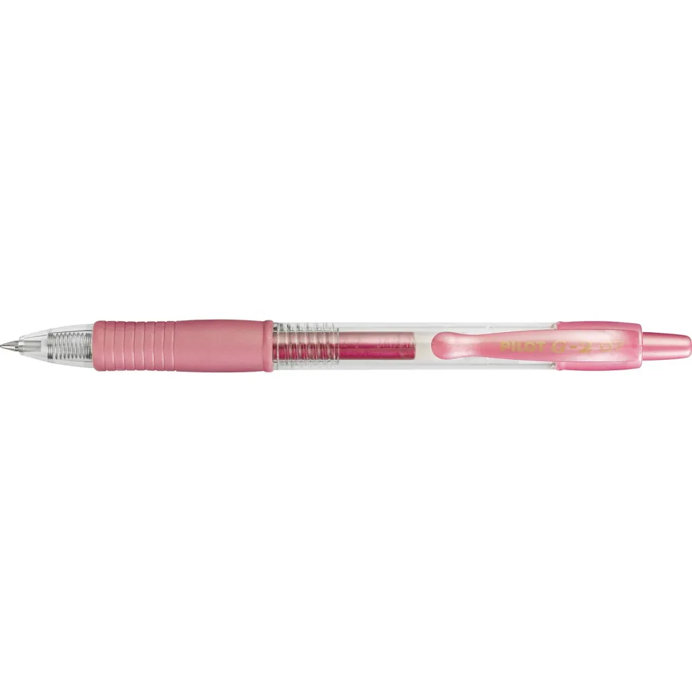 Pilot G2 gelpen med 0,7 mm spids i skrivefarven rosa