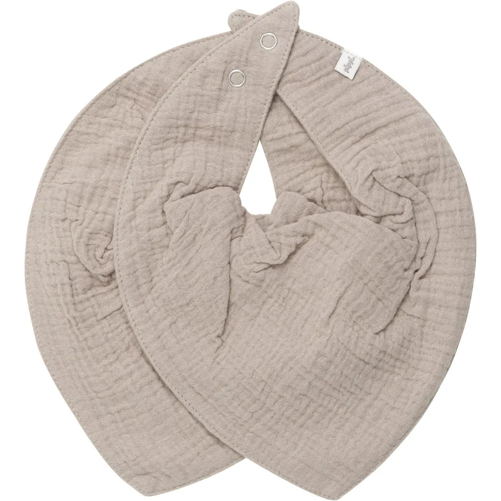 Pippi Mocha Meringue Savlesmæk Muslin twin-pack
