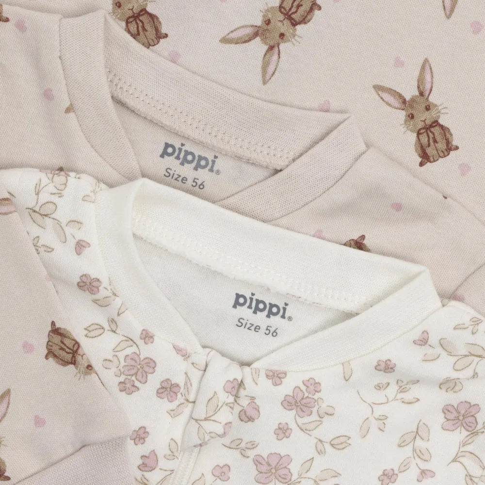 Pippi Violet Ice Natdragt -Zipper twin-pack 50