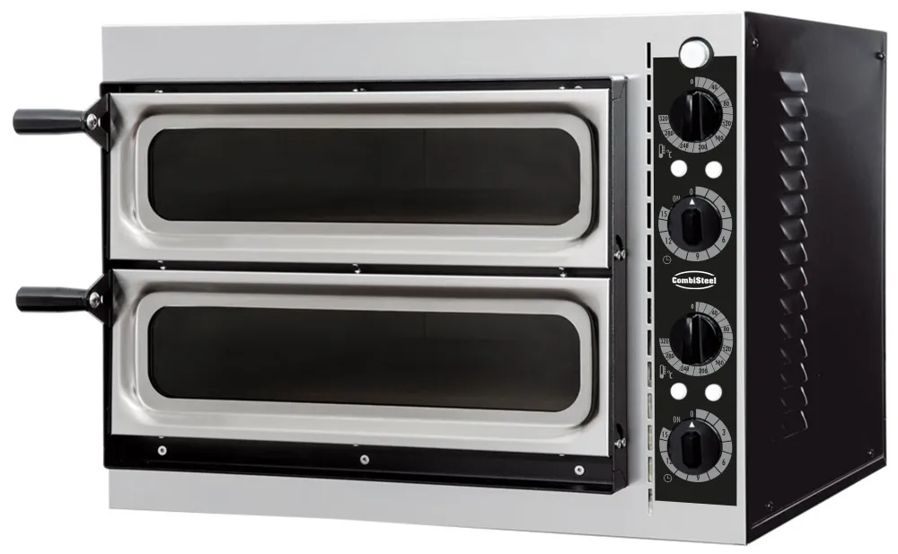 Pizzaovn – twofold med vindue, 2 x 1