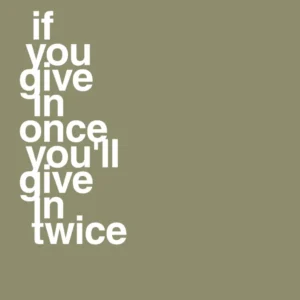 plakat: if you give once you'll give twice - misty forrest 60