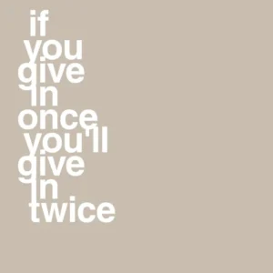 plakat: if you give once you'll give twice - creamy mushroom 60