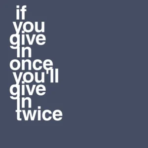 plakat: if you give once you'll give twice - petrol 60