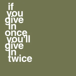 plakat: if you give once you'll give twice - secret meadow 60