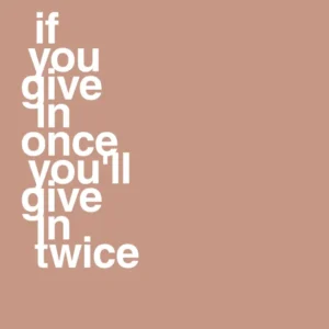 plakat: if you give once you'll give twice - powder 60