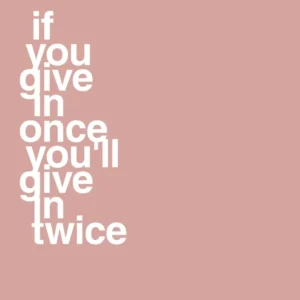 plakat: if you give once you'll give twice - bubble shell 60
