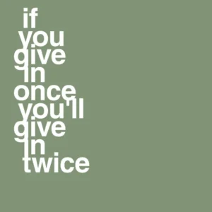 plakat: if you give once you'll give twice - jade 60