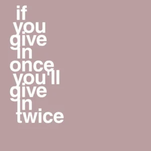 plakat: if you give once you'll give twice - airy rose 60