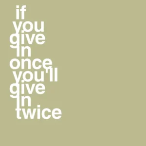 plakat: if you give once you'll give twice - back to nature 60