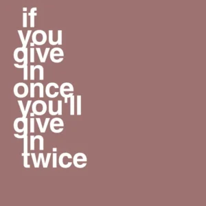 plakat: if you give once you'll give twice - plum 60