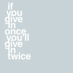 plakat: if you give once you'll give twice - flydende drizzle 60