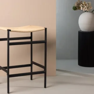 Polly Barstol 2-stk Natur/Sort from USA