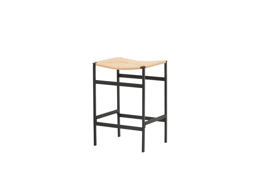 Polly Barstol 2-stk Natur/Sort from USA