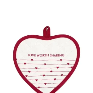 Portable ADS-B Grydelapper heart Grace hvid place 2 pcs