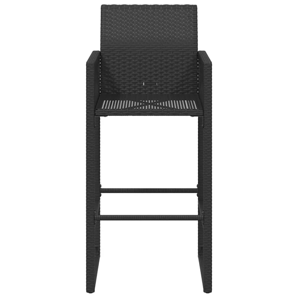 Professional Cockpit udendørs barstole 2 stk. polyrattan midnight