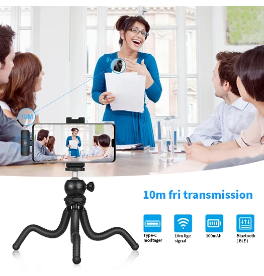 Professionel Trådløs Mikrofon lightning-kabel 2 Stk. - PULUZ™
