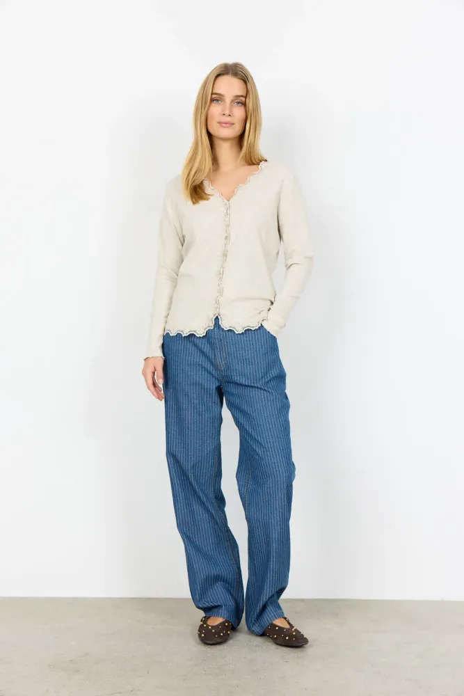 SC-CHANILLA 2 Cardigan Creme (TSO-C126b) Xs
