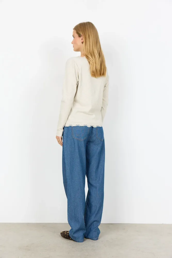 SC-CHANILLA 2 Cardigan Creme (TSO-C126b) Xs